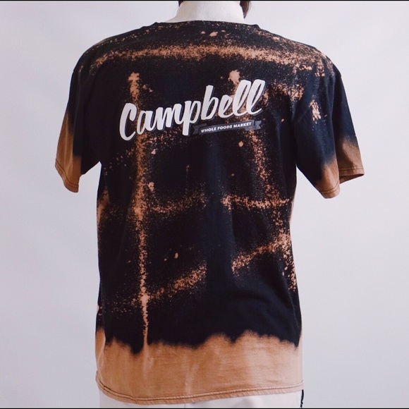 Custom bleached Whole Foods T - Picture 2 of 4